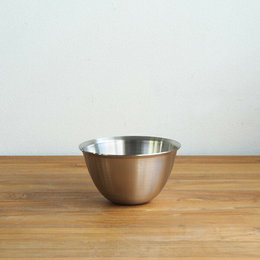 conte Stainless Steel MAKANAI Bowl and Flat Strainer Set 130