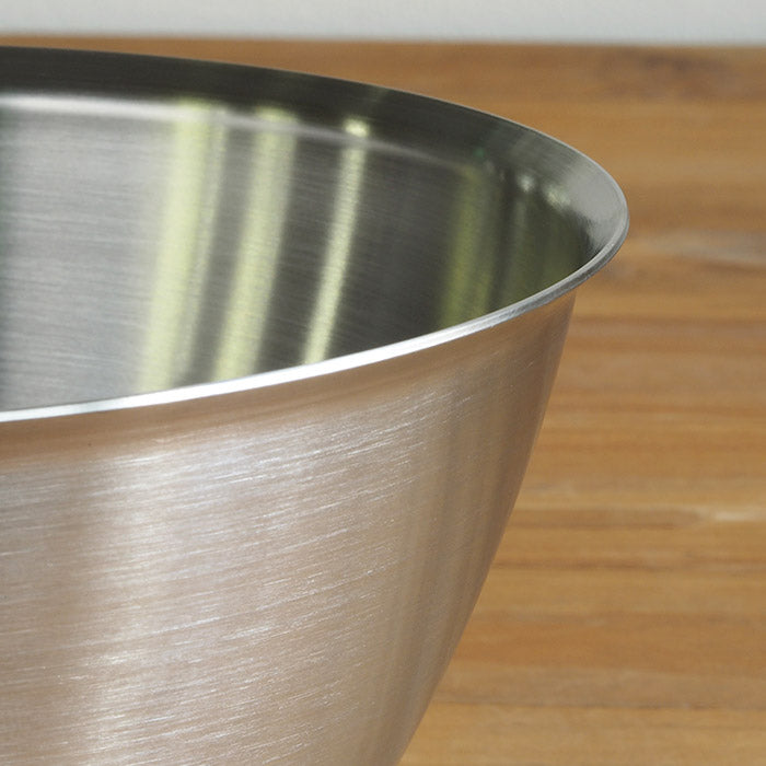 conte Stainless Steel MAKANAI Bowl and Flat Strainer Set 220