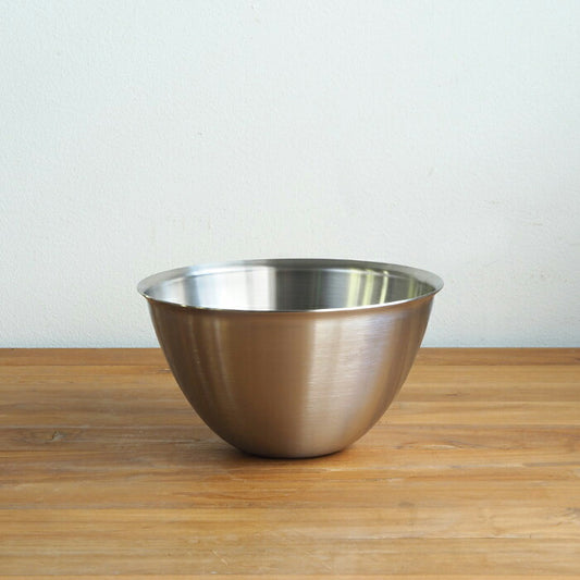 conte Stainless Steel MAKANAI Bowl and Flat Strainer Set 180