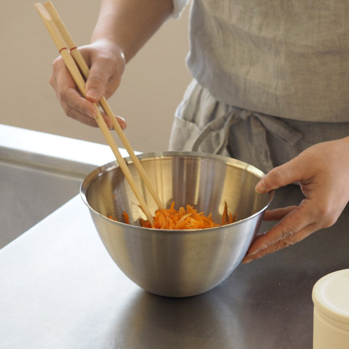 conte Stainless Steel MAKANAI Bowl and Flat Strainer Set 180