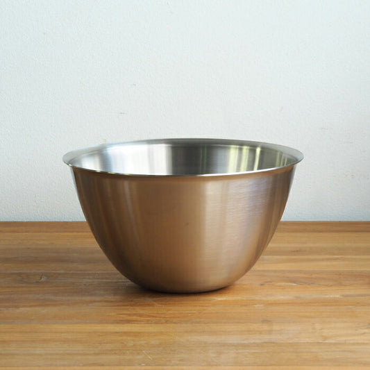 conte Stainless Steel MAKANAI Bowl and Flat Strainer Set 220
