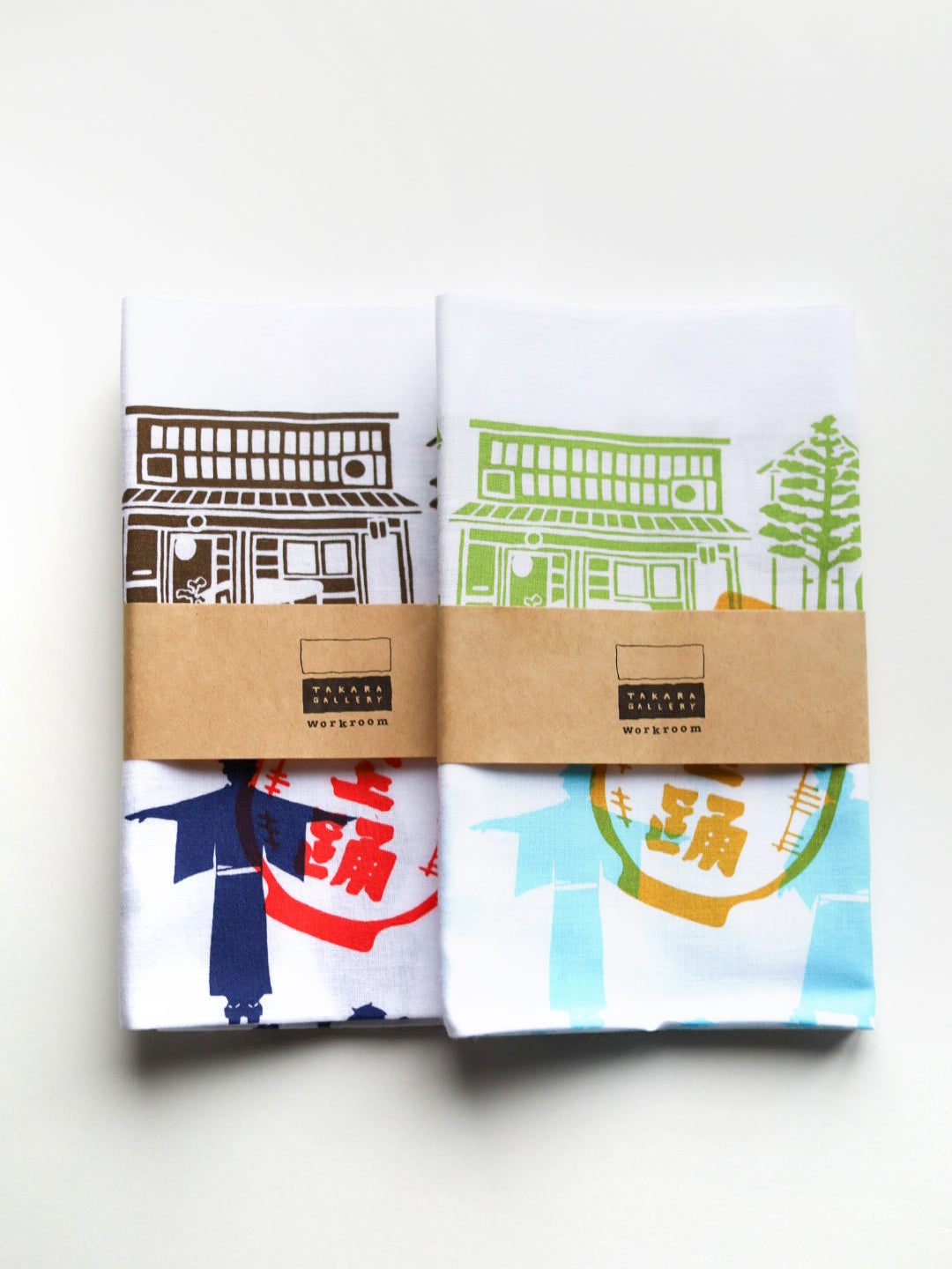 takara-gallery-workroom-traditional-gujo-folk-dance-hand-towel-100-cotton-japanese-tenugui-navy-brown-3