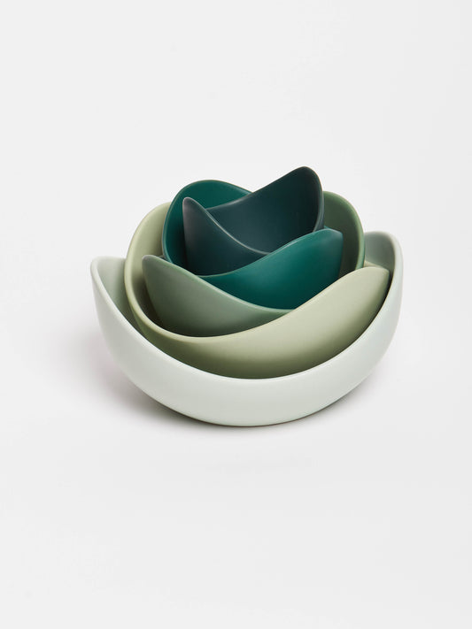 natalia-lotus-sculptural-bowls-5-piece-set-pine-green-1