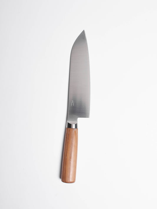 tadafusa-santoku-knife-3-layer-blade-chestnut-wood-handle-12-inch